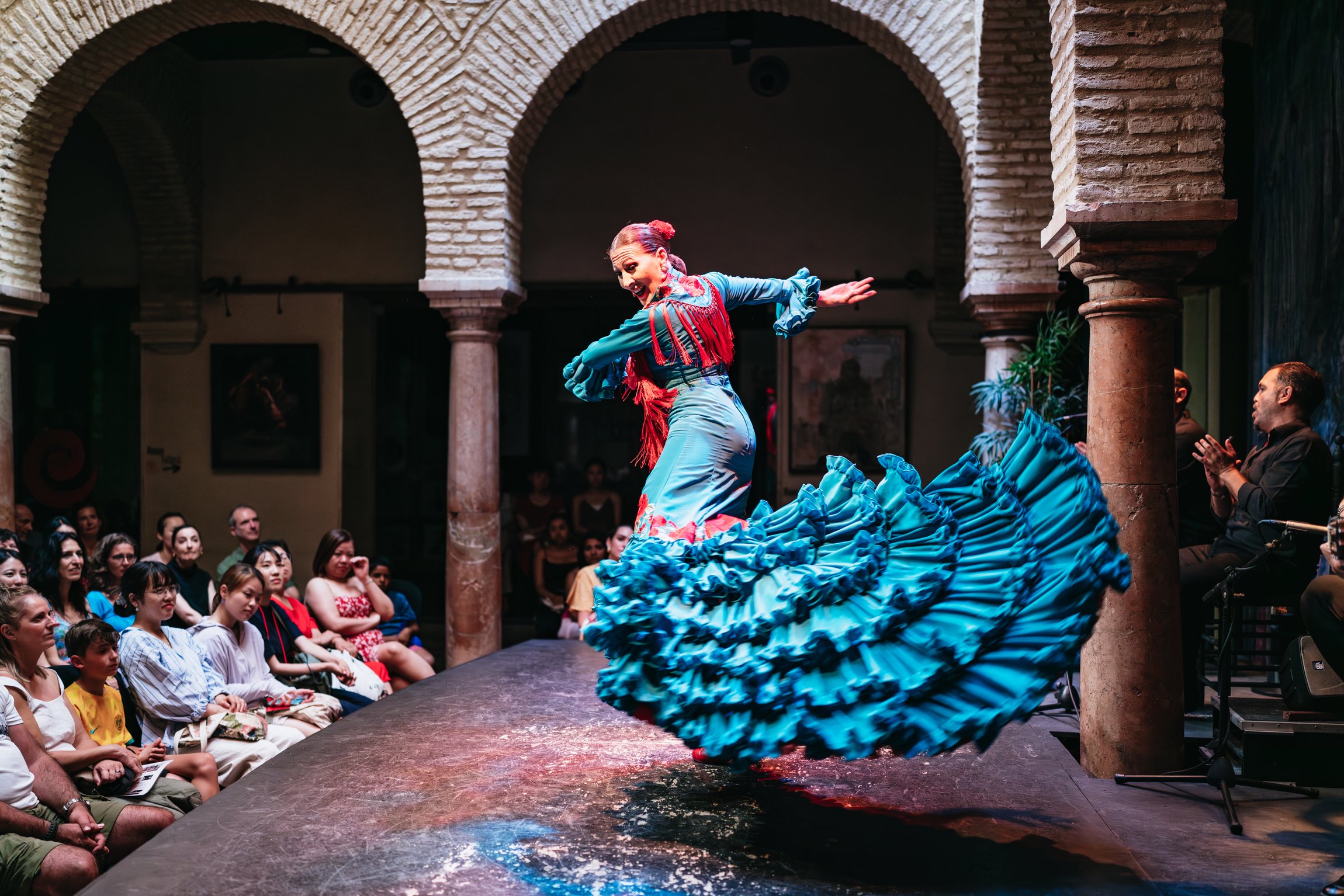 Puro Flamenco show at Museo del Baile Flamenco — 18th-century venue built on a Roman temple in Seville